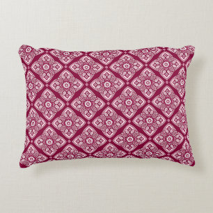 Elegant Boho Geometric Floral Pattern Decorative Cushion