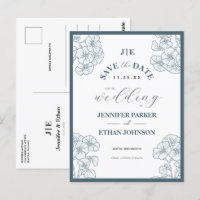 Elegant Boho Pansy Botanical Save The Date