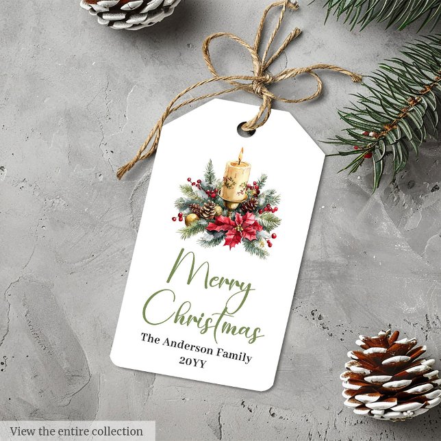 Elegant Boho Rustic Earthy Christmas Holiday Tag (Elegant Boho Rustic Earthy Christmas Holiday Tag)