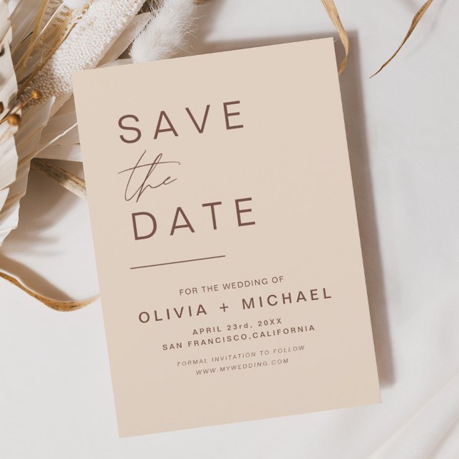 Elegant Boho Save the Date Minimalist Script (Creator Uploaded)