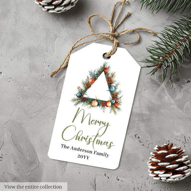 Elegant Boho Scandinavian Neutral Holiday Tags (Elegant Boho Scandinavian Neutral Holiday Tag)