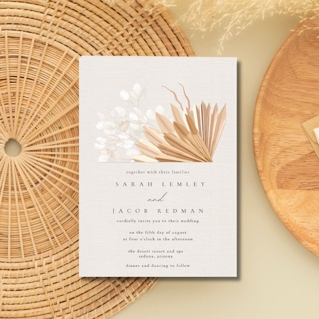 Elegant Boho Wedding Invitation (Elegant Boho Wedding Invitation)