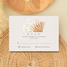 Elegant Boho Wedding RSVP