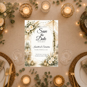 Elegant Boho Wedding Save The Date