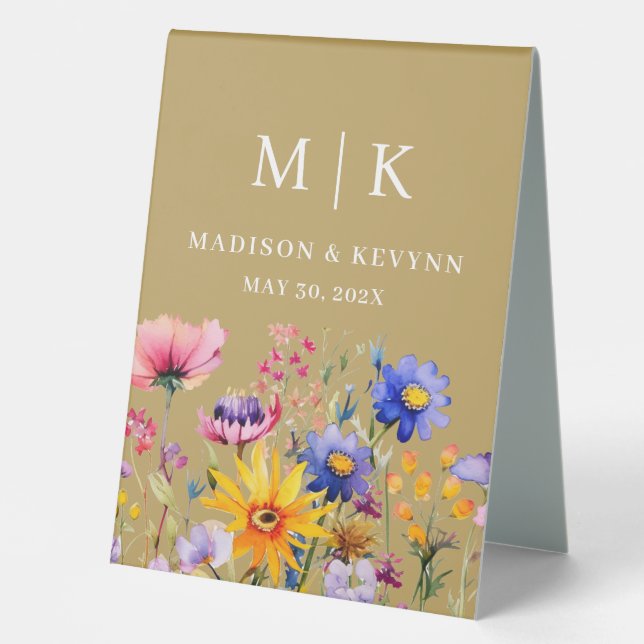 Elegant Boho Wildflower Wedding (Front)