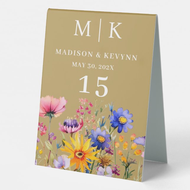 Elegant Boho Wildflower Wedding (Back)