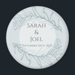 Elegant Boho Wildflower Wedding  Magnet<br><div class="desc">Elegant Boho Wildflower Wedding</div>