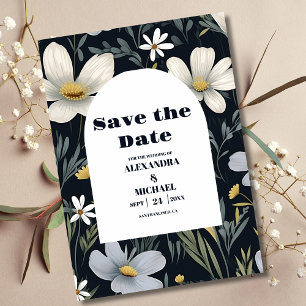 Elegant Boho Wildflower Wedding Save The Date