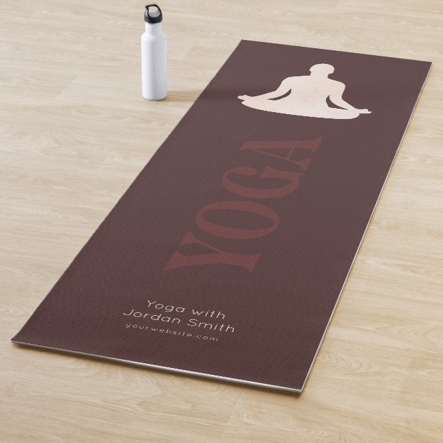Elegant Boho Yoga Instructor Promotional Yoga Mat (In Situ)