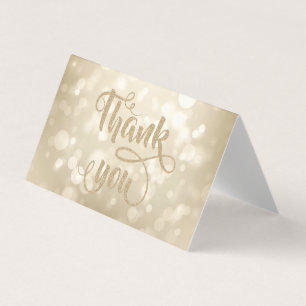 Elegant Bokeh Thank You Card