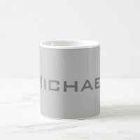 Elegant Bold Retro Grey Your Name 