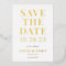 Elegant Bold Type Wedding Save the Date Foil Card