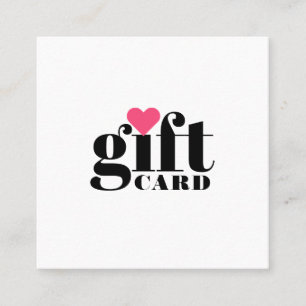 Elegant bold typography salon gift certificate