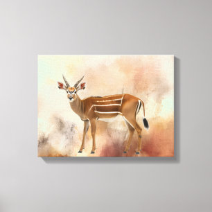 Elegant Bongo Antelope Canvas Art