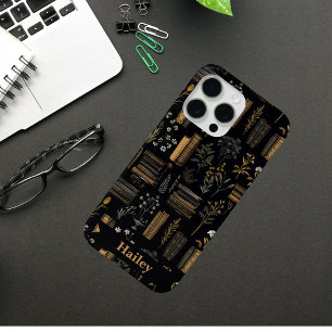 Elegant Book Design - Dark Academia - Vintage Book iPhone 15 Pro Max Case