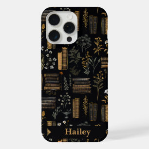 Elegant Book Design - Dark Academia - Vintage Book iPhone 15 Pro Max Case