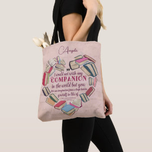 Elegant Book Lover Anniversary Shakespeare Quote Tote Bag