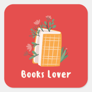 Elegant Book Lover Sticker book club vibes