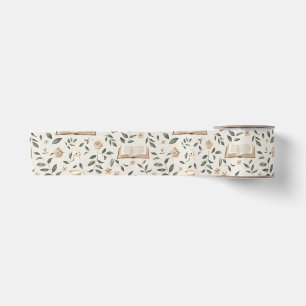 Elegant Book Lovers Satin Ribbon