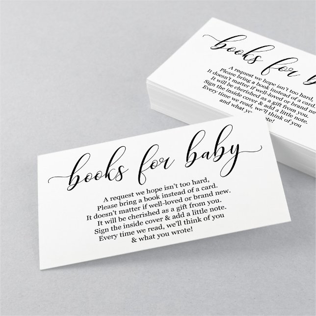 Elegant Book Request - Baby Shower Invitation (Creator Uploaded)