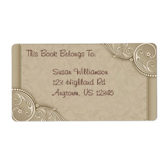 Elegant Bookplate or Address