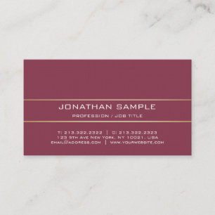 Elegant Bordeaux Attorney Premium Linen Elite Luxe Business Card