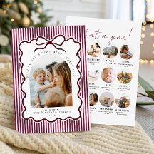 Elegant Bordeaux Burgundy Christmas Year in Review