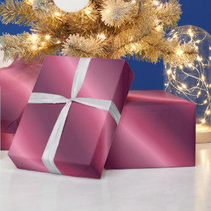 Elegant Bordeaux Christmas Holiday Birthday Gift Wrapping Paper