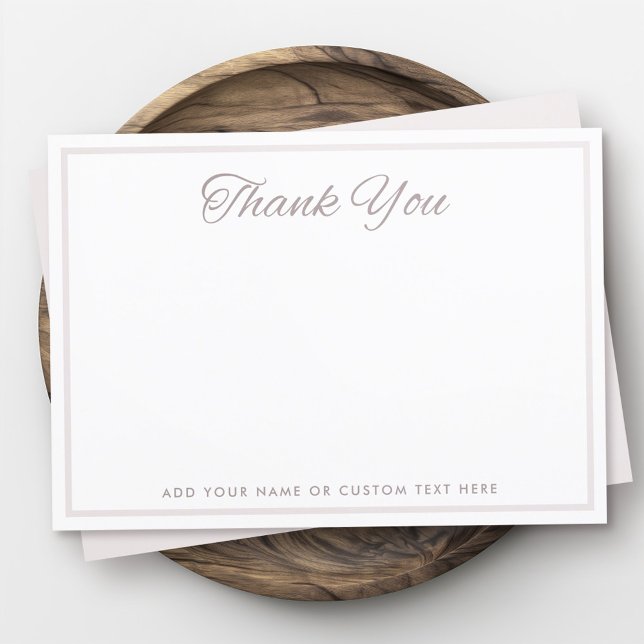 Elegant border blank thank you card (Elegant border blank thank you card)