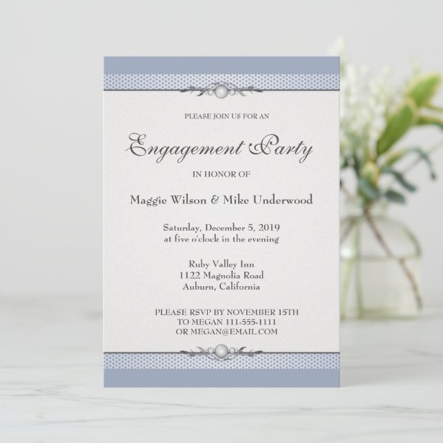 Elegant Border Invitation (Standing Front)