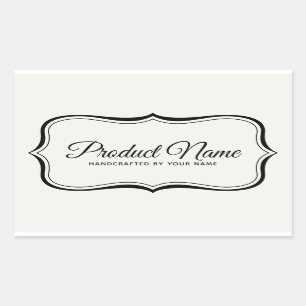 Elegant Border Product Label Template