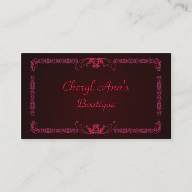 Elegant Bordered Business Card (Front)