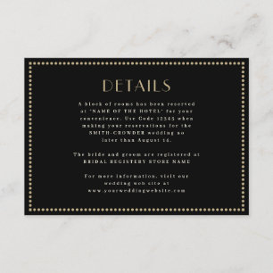 Elegant bordered Enclosure card Art Deco