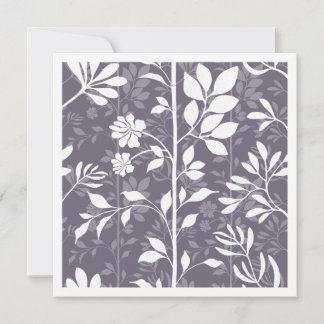 Elegant Botanic Climbing Vines dark lavender Card