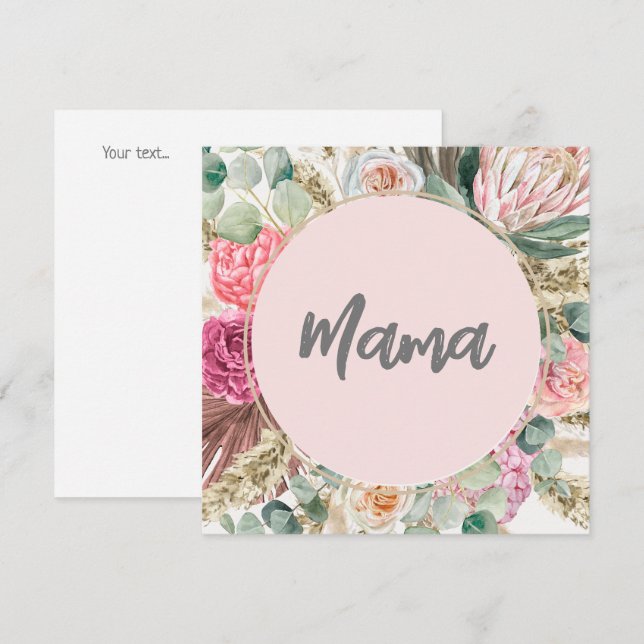 Elegant Botanical Beautiful floral for mama (Front/Back)