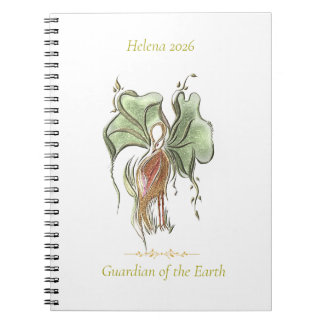 Elegant Botanical Bird  Notebook