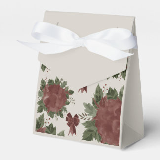 Elegant Botanical Christmas Favour Box