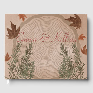 Elegant Botanical Christmas  Guest Book