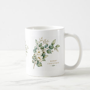 Elegant Botanical Eucalyptus Christmas Mug