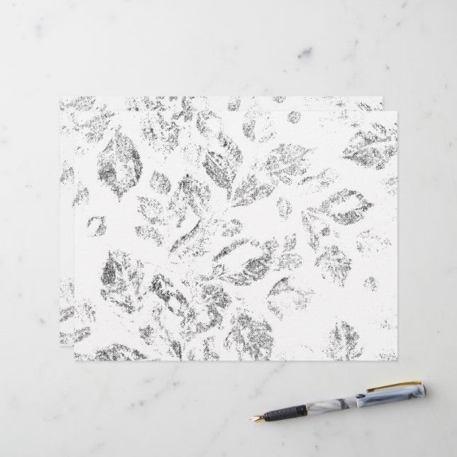 Elegant Botanical File Folder Set Custom Letterhead (Front/Back In Situ)