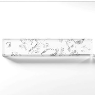 Elegant Botanical File Folder Set Nameplate
