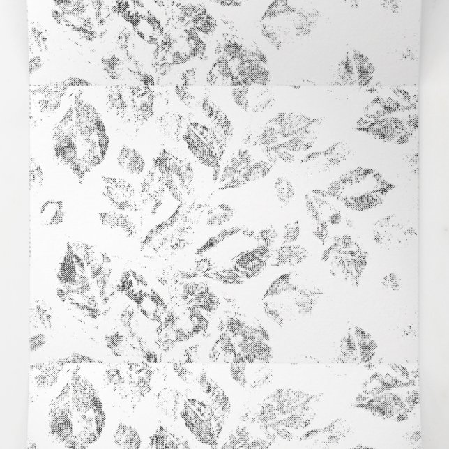 Elegant Botanical File Folder Set Tri-Fold Holiday Card (Inside Middle)