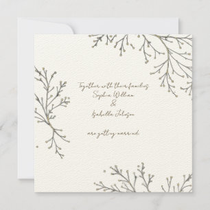 Elegant Botanical Flat Card