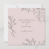 Elegant Botanical Flat Card