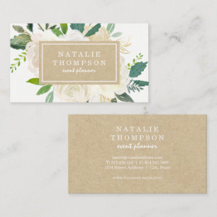 Elegant Botanical Floral Business Card