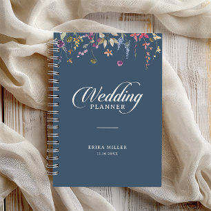 Elegant Botanical Floral Calligraphy Wedding Planner