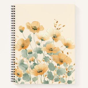 Elegant Botanical Floral Design Notebook (