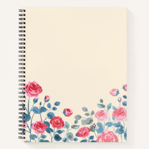 Elegant Botanical Floral Design Notebook (