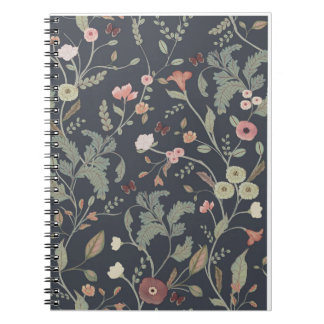Elegant Botanical Floral Notebook 