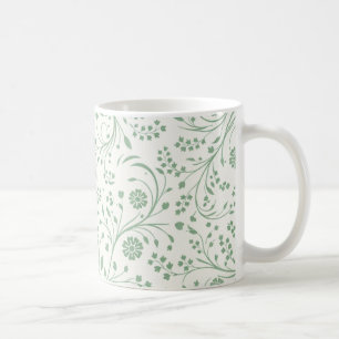 Elegant Botanical Floral Pattern – Minimal Nature Coffee Mug